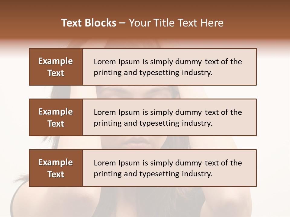 Woman With A Headache Over White Background PowerPoint Template
