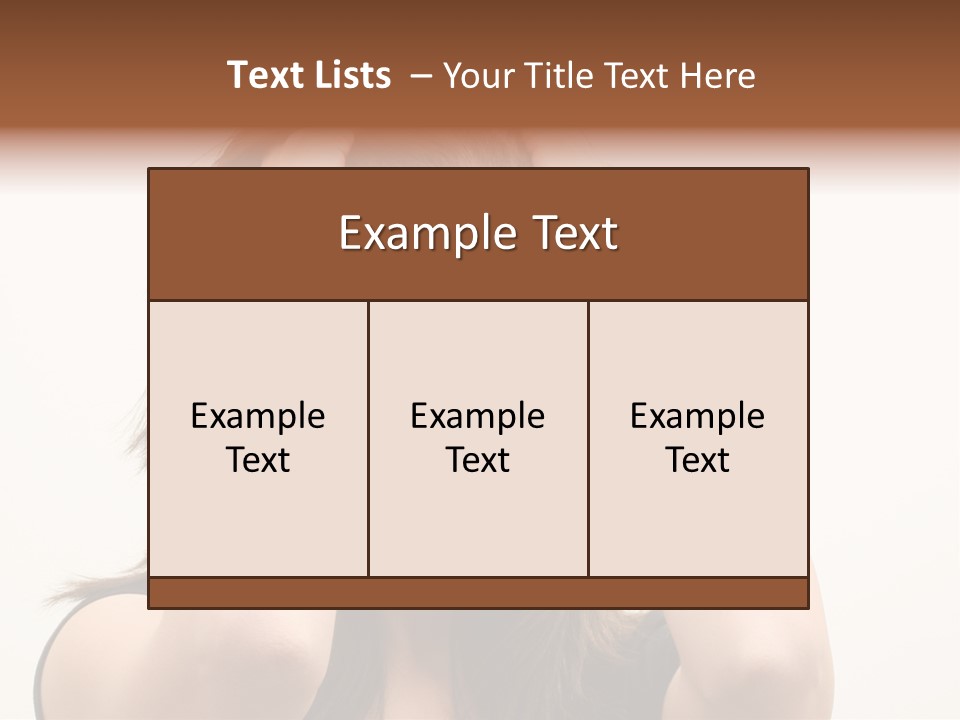 Woman With A Headache Over White Background PowerPoint Template