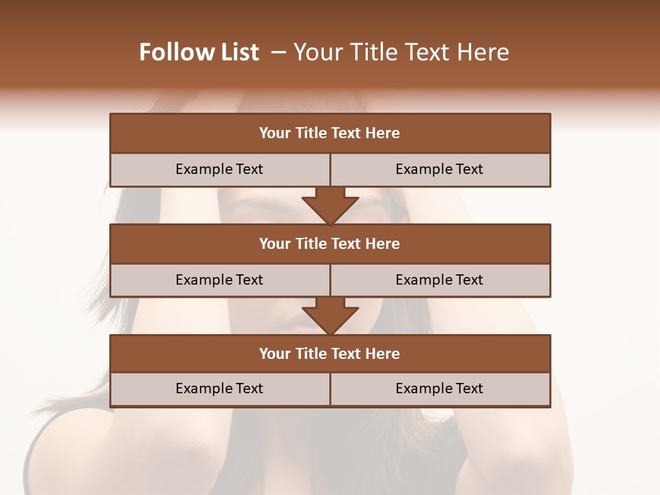 Woman With A Headache Over White Background PowerPoint Template