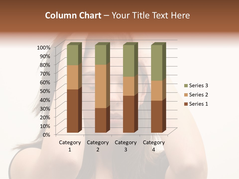 Woman With A Headache Over White Background PowerPoint Template