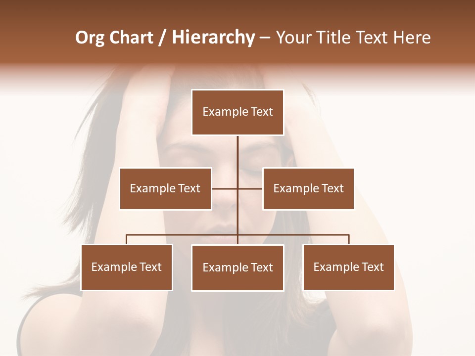 Woman With A Headache Over White Background PowerPoint Template