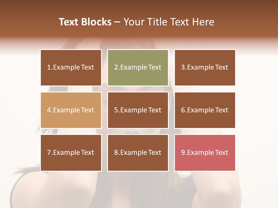 Woman With A Headache Over White Background PowerPoint Template