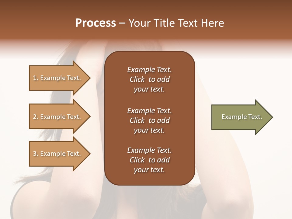 Woman With A Headache Over White Background PowerPoint Template