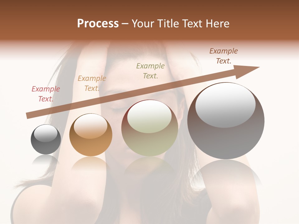 Woman With A Headache Over White Background PowerPoint Template