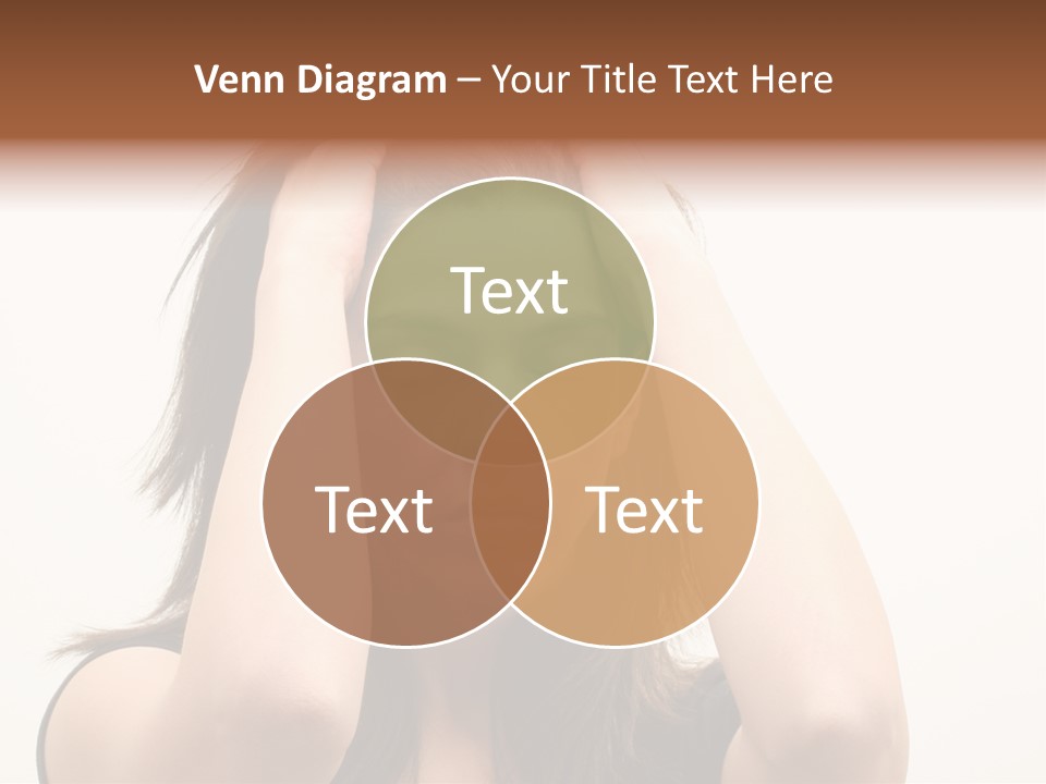 Woman With A Headache Over White Background PowerPoint Template