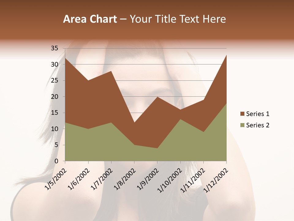 Woman With A Headache Over White Background PowerPoint Template