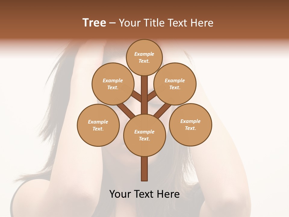 Woman With A Headache Over White Background PowerPoint Template