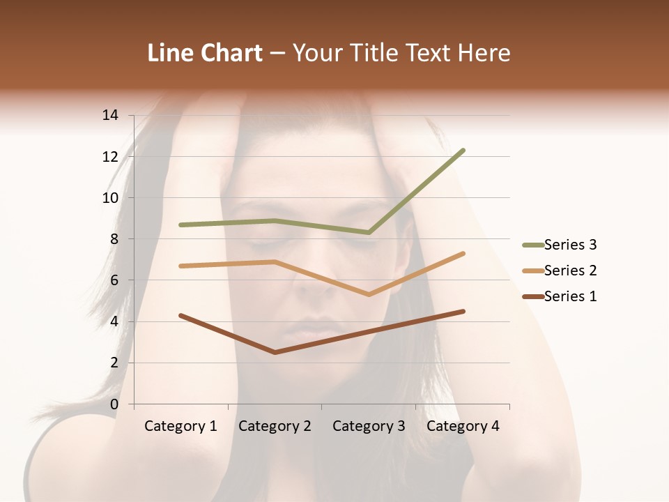 Woman With A Headache Over White Background PowerPoint Template