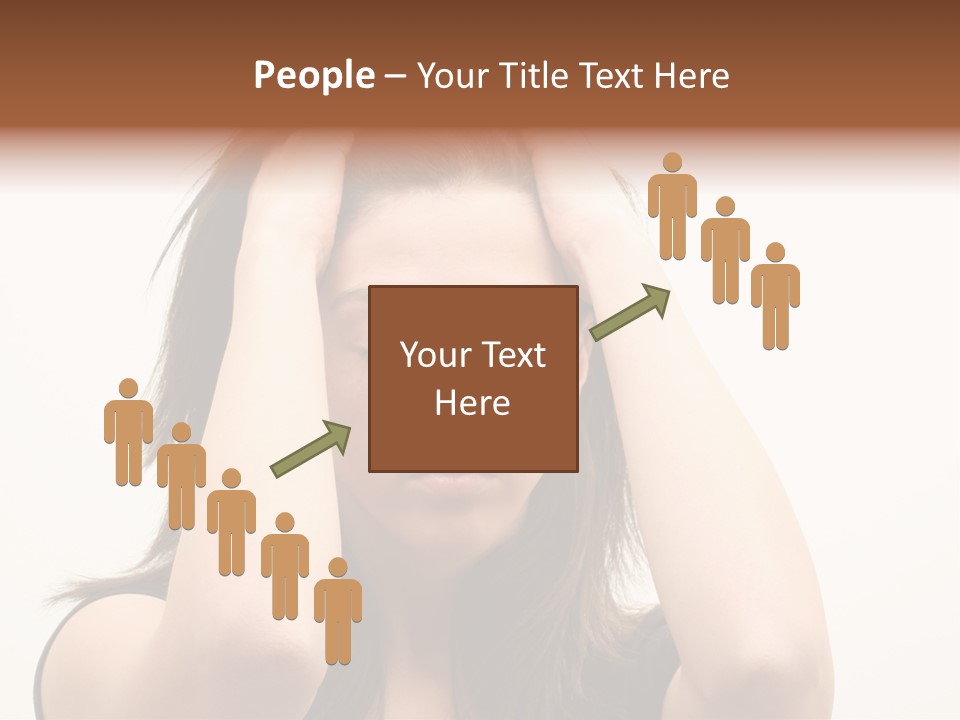 Woman With A Headache Over White Background PowerPoint Template