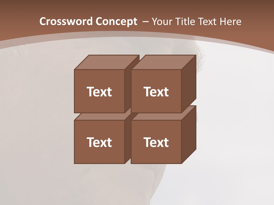 Elderly Man Watching And Thinking PowerPoint Template