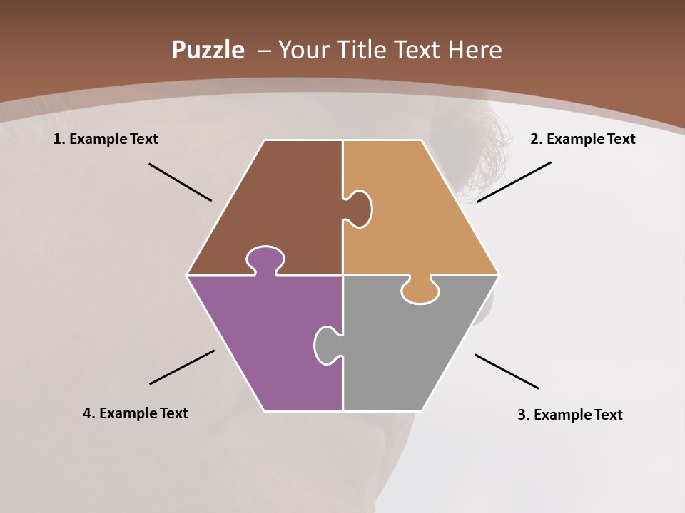 Elderly Man Watching And Thinking PowerPoint Template