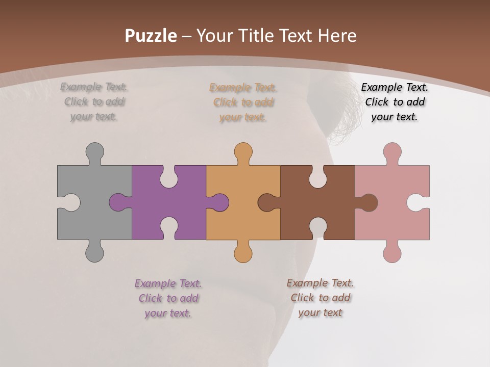 Elderly Man Watching And Thinking PowerPoint Template