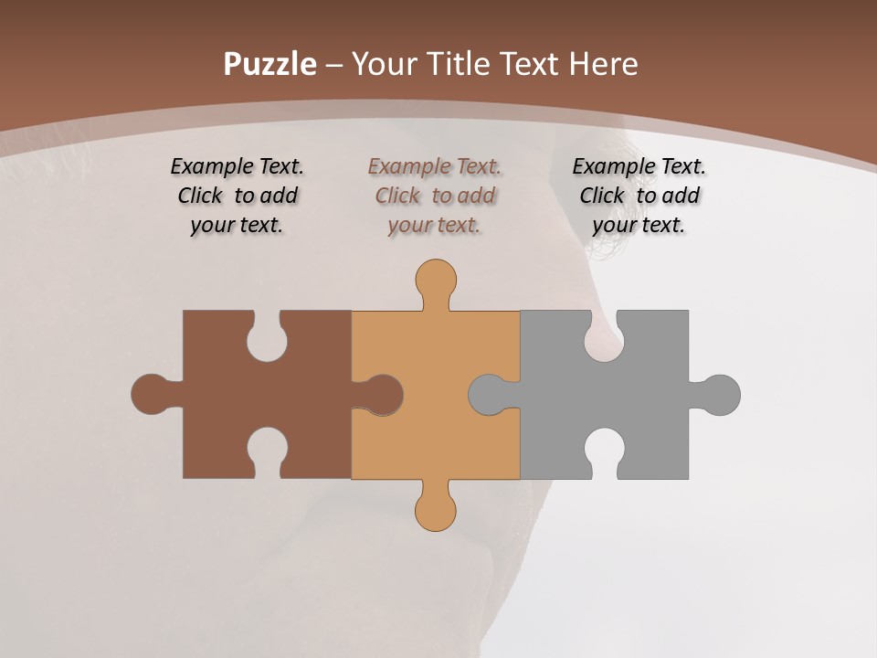 Elderly Man Watching And Thinking PowerPoint Template