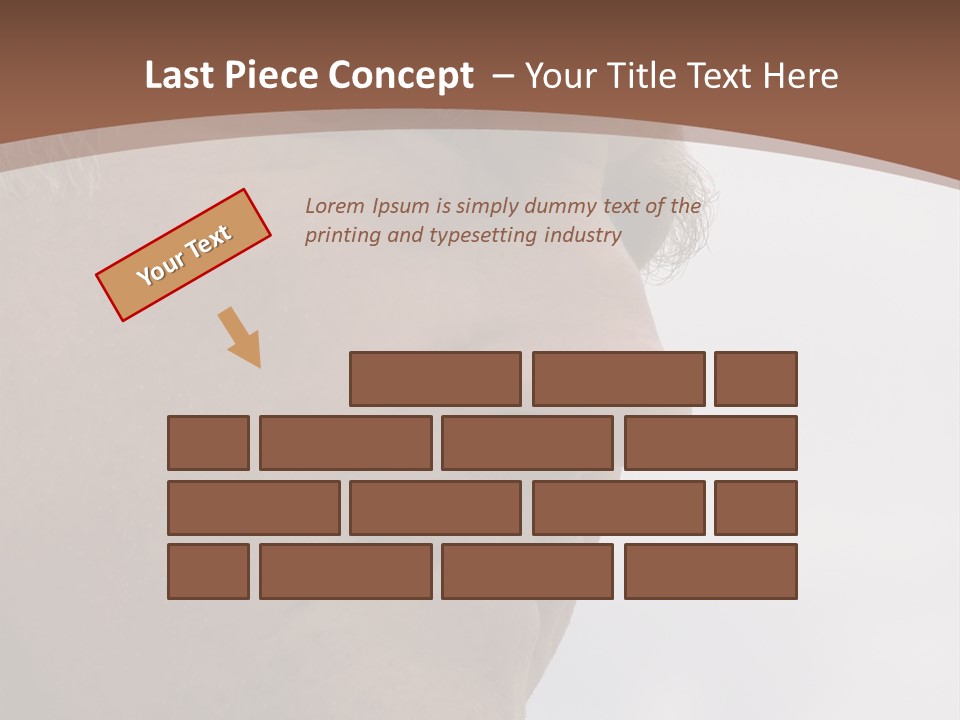 Elderly Man Watching And Thinking PowerPoint Template