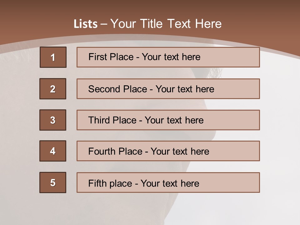 Elderly Man Watching And Thinking PowerPoint Template