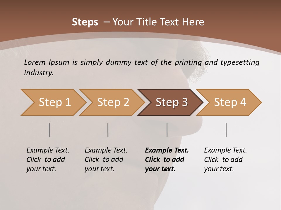 Elderly Man Watching And Thinking PowerPoint Template