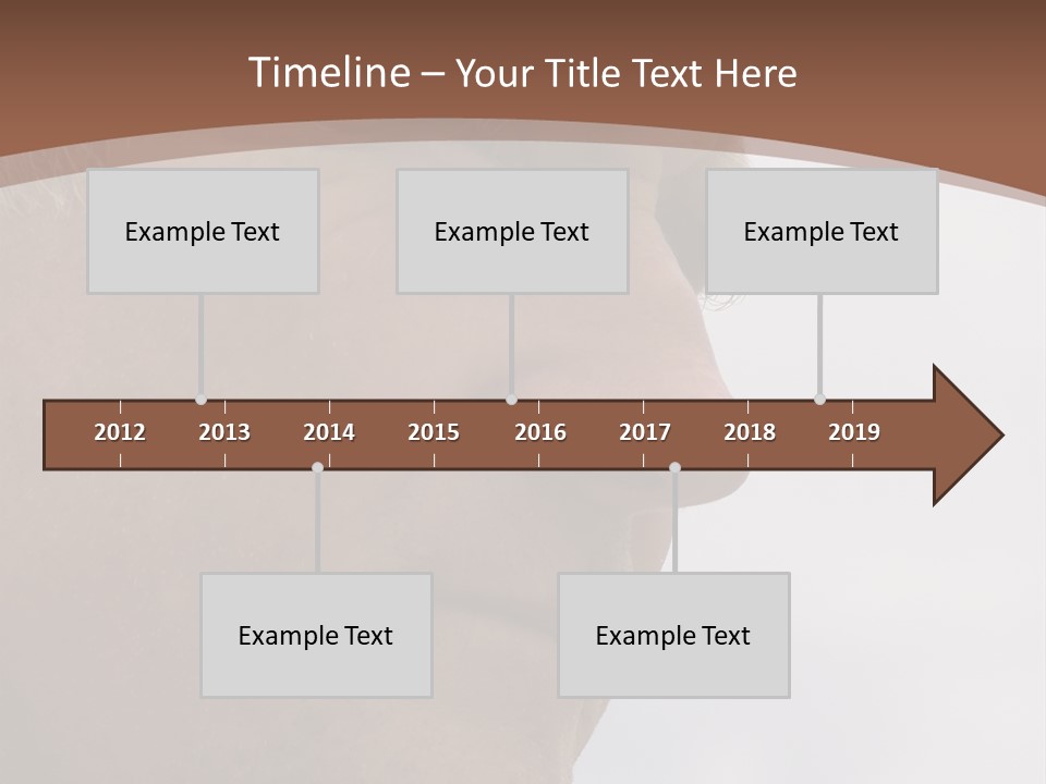Elderly Man Watching And Thinking PowerPoint Template