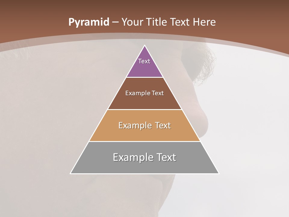 Elderly Man Watching And Thinking PowerPoint Template