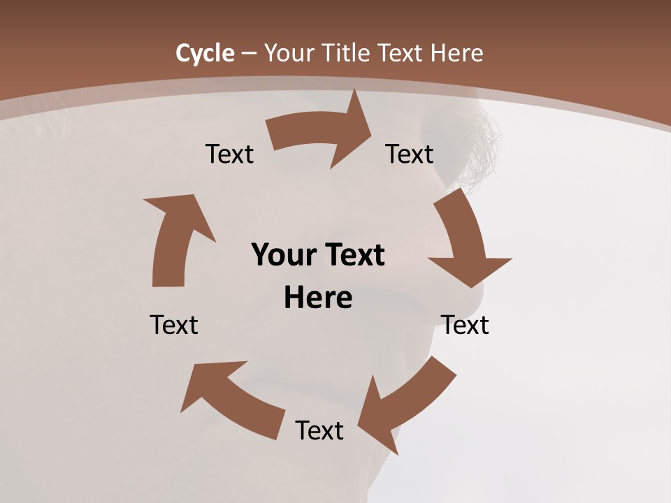 Elderly Man Watching And Thinking PowerPoint Template