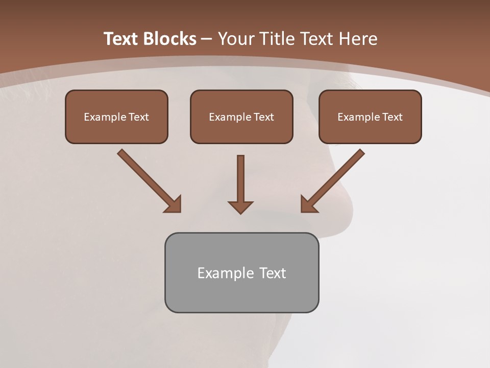 Elderly Man Watching And Thinking PowerPoint Template