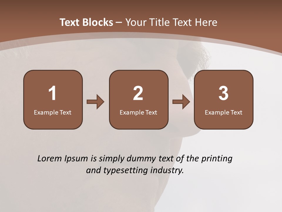 Elderly Man Watching And Thinking PowerPoint Template