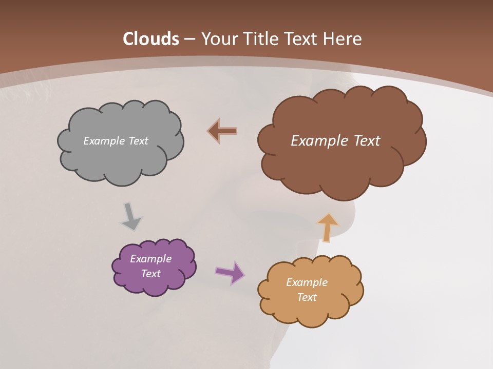 Elderly Man Watching And Thinking PowerPoint Template