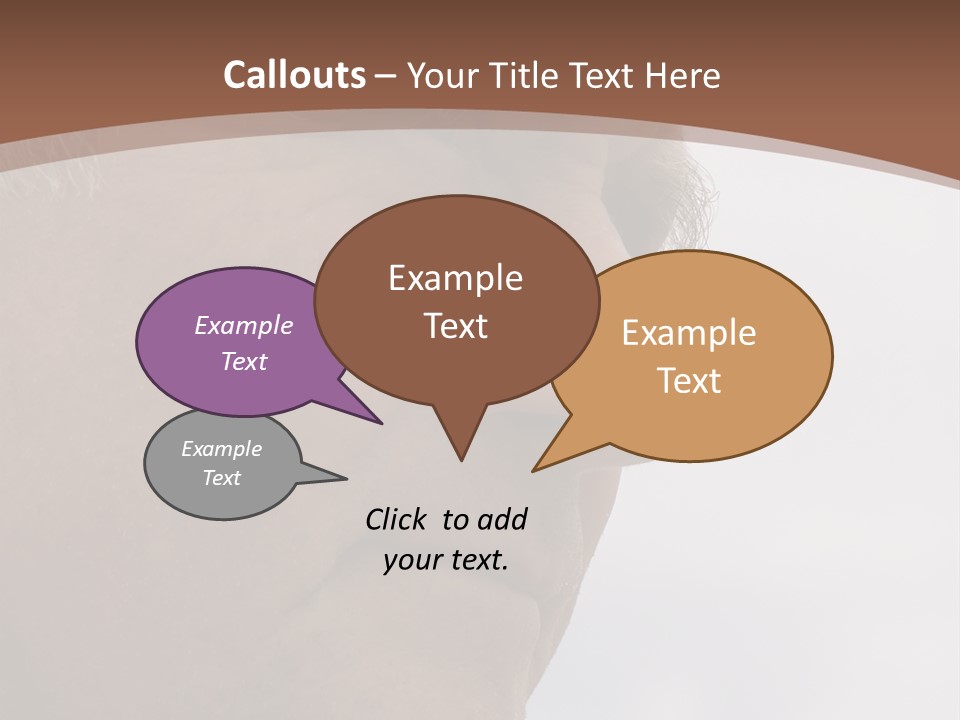 Elderly Man Watching And Thinking PowerPoint Template