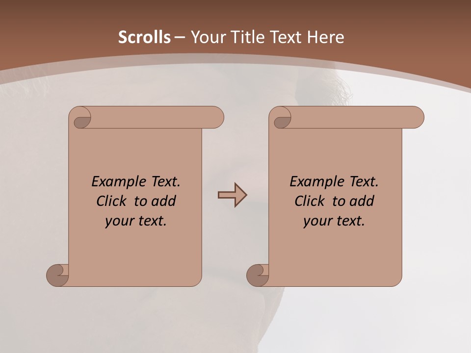 Elderly Man Watching And Thinking PowerPoint Template