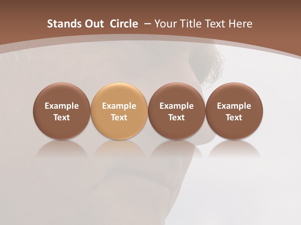 Elderly Man Watching And Thinking PowerPoint Template