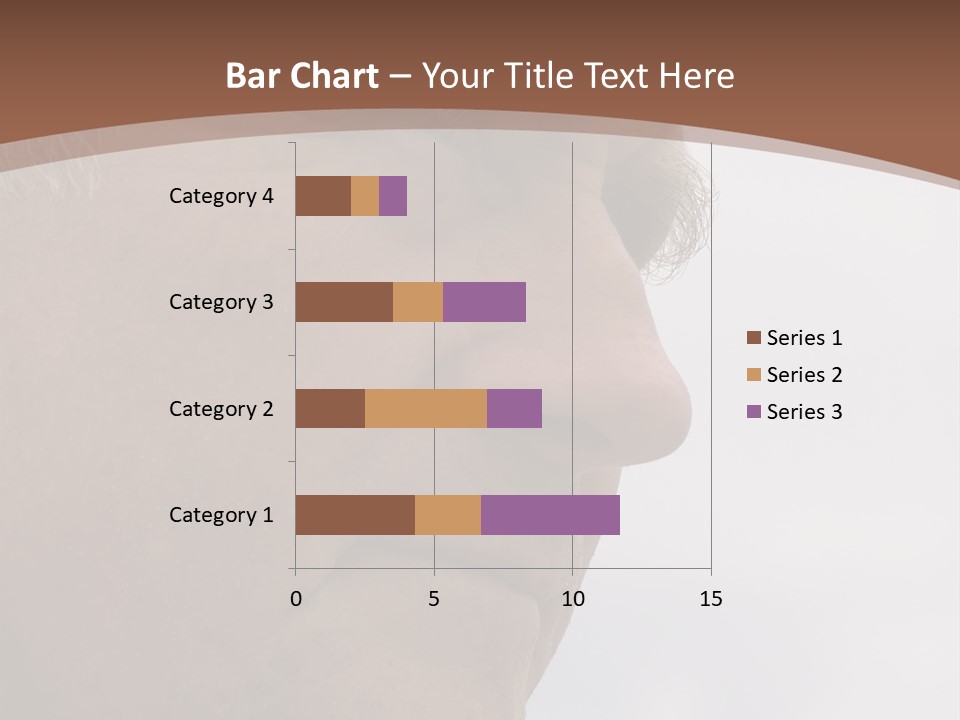 Elderly Man Watching And Thinking PowerPoint Template