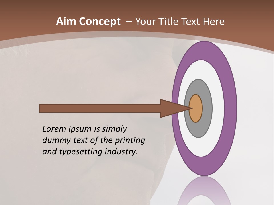 Elderly Man Watching And Thinking PowerPoint Template