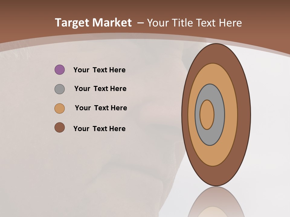 Elderly Man Watching And Thinking PowerPoint Template