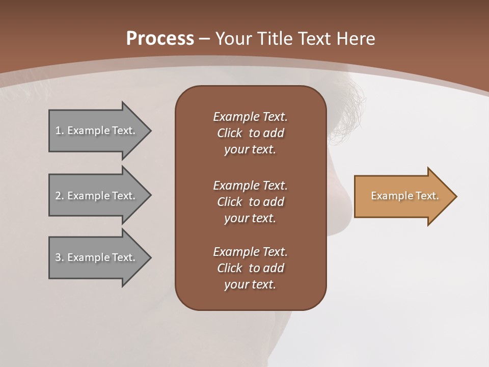 Elderly Man Watching And Thinking PowerPoint Template