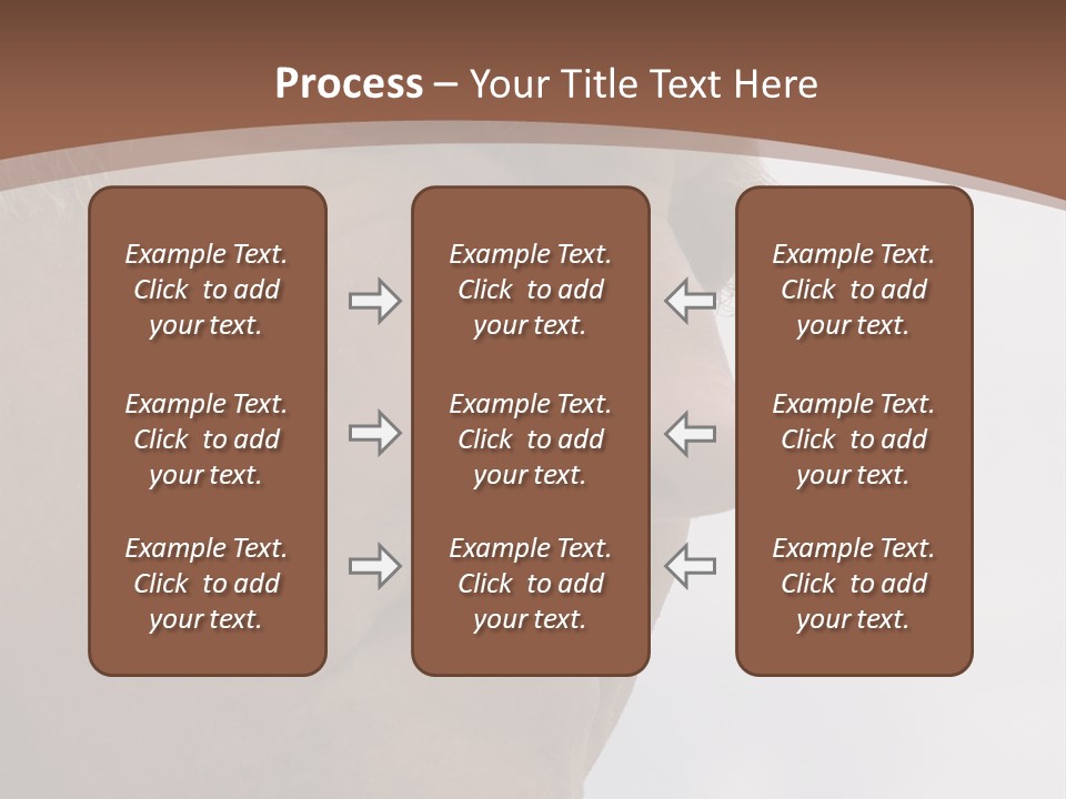 Elderly Man Watching And Thinking PowerPoint Template