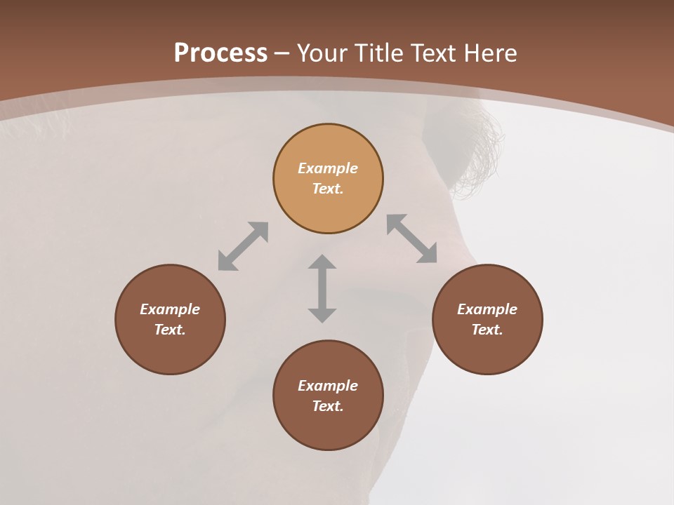 Elderly Man Watching And Thinking PowerPoint Template