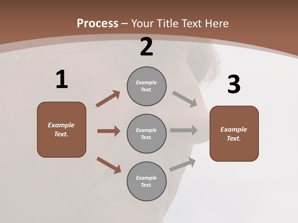 Elderly Man Watching And Thinking PowerPoint Template