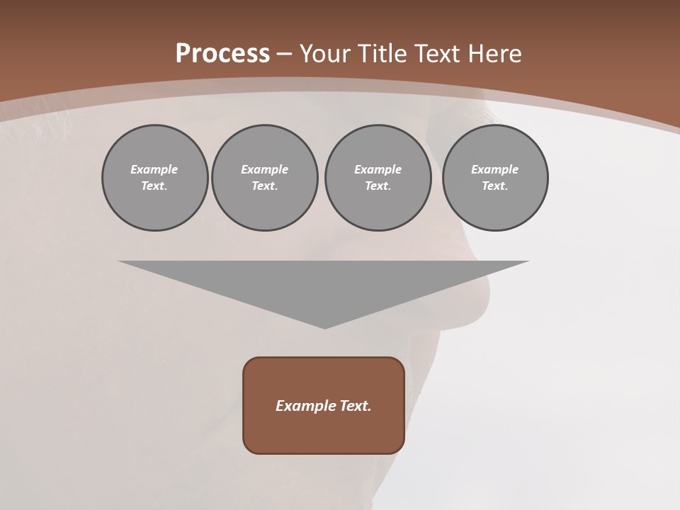 Elderly Man Watching And Thinking PowerPoint Template