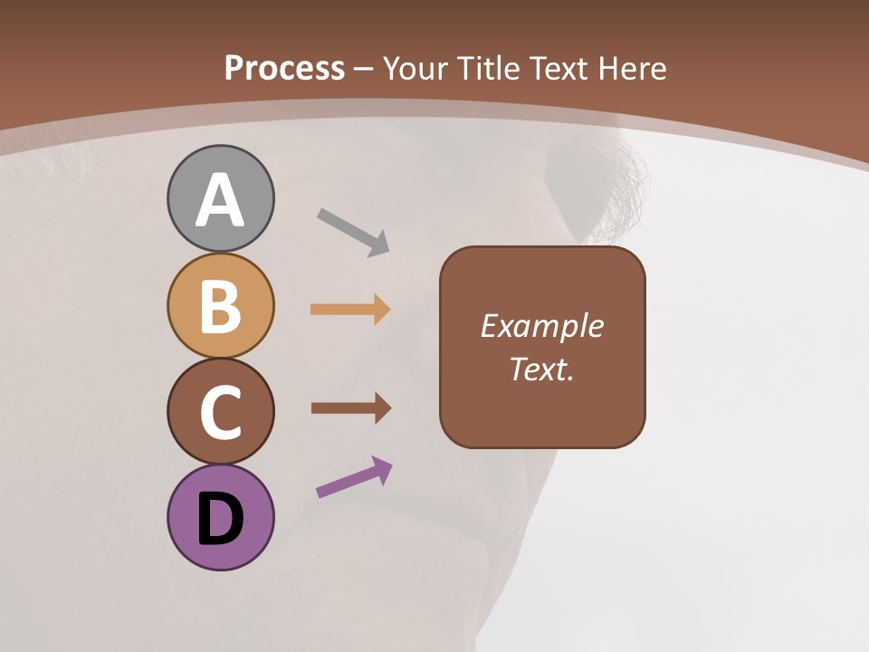 Elderly Man Watching And Thinking PowerPoint Template