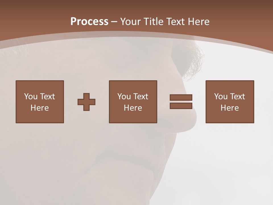 Elderly Man Watching And Thinking PowerPoint Template
