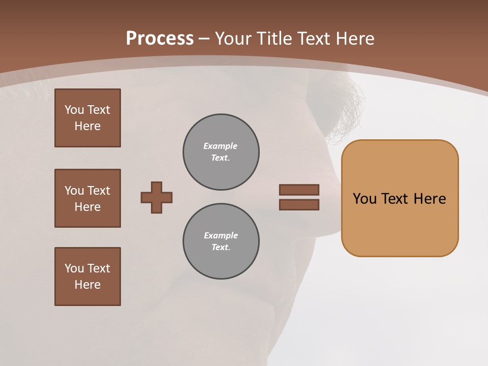 Elderly Man Watching And Thinking PowerPoint Template