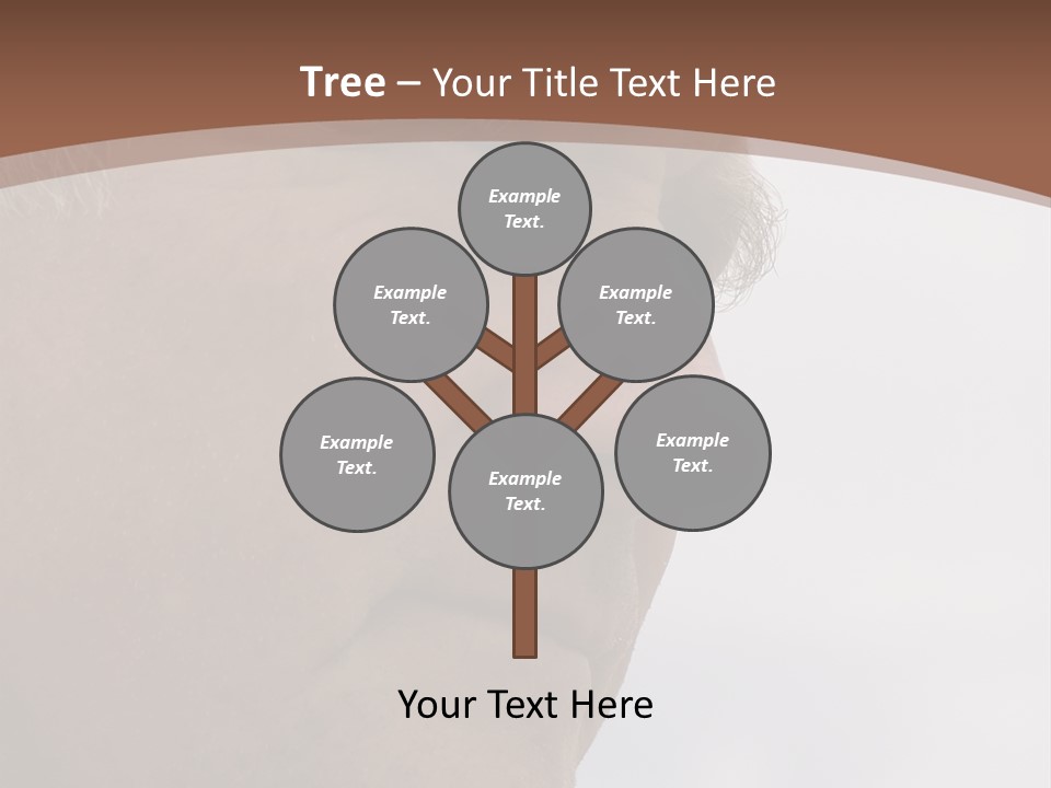 Elderly Man Watching And Thinking PowerPoint Template