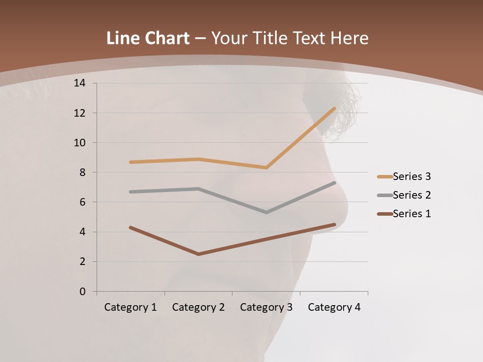 Elderly Man Watching And Thinking PowerPoint Template