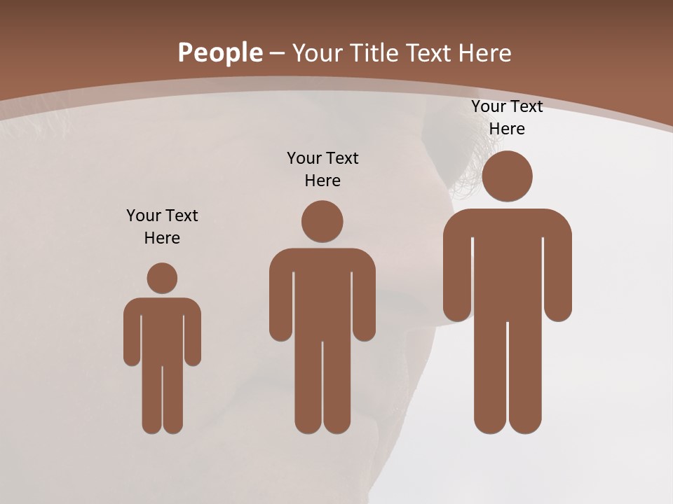 Elderly Man Watching And Thinking PowerPoint Template