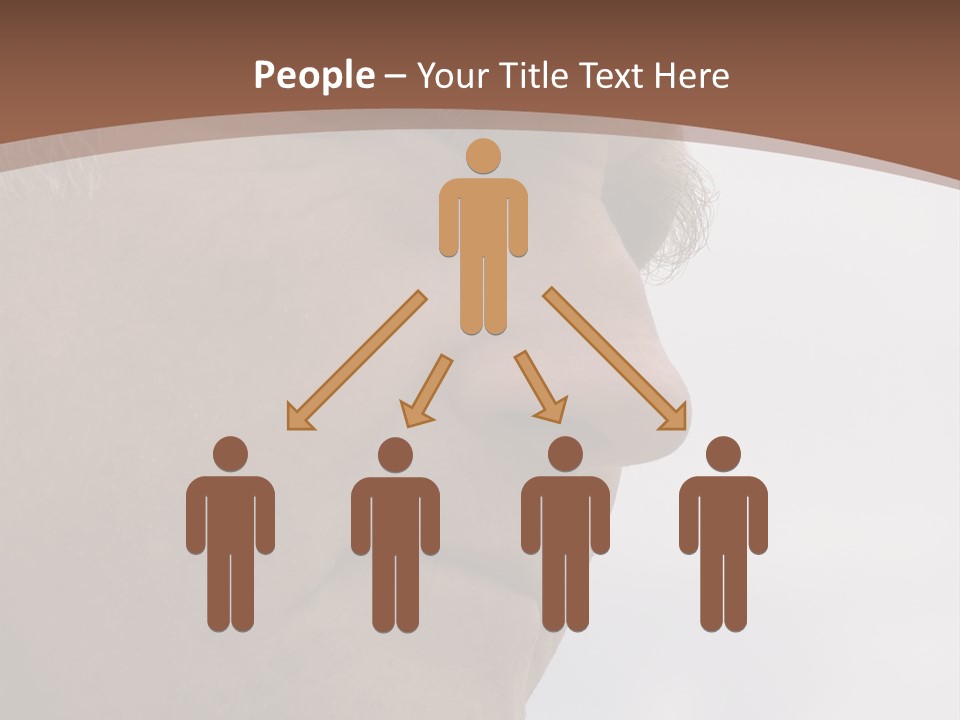 Elderly Man Watching And Thinking PowerPoint Template