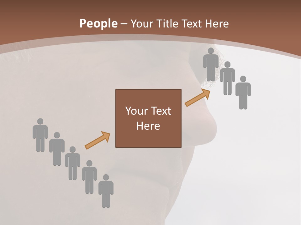 Elderly Man Watching And Thinking PowerPoint Template