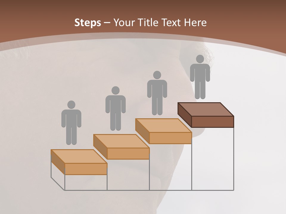 Elderly Man Watching And Thinking PowerPoint Template