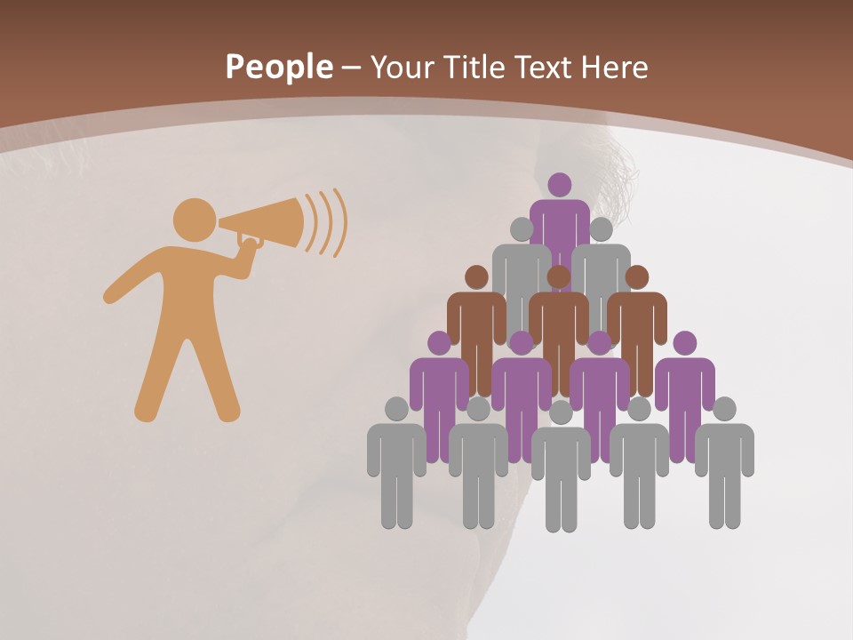 Elderly Man Watching And Thinking PowerPoint Template