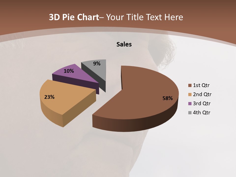 Elderly Man Watching And Thinking PowerPoint Template