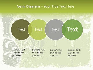 Vegetative Backdrop Stock Vector Illustration: PowerPoint Template