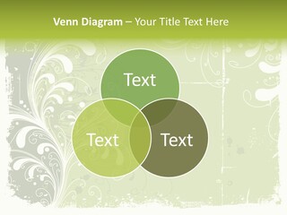 Vegetative Backdrop Stock Vector Illustration: PowerPoint Template